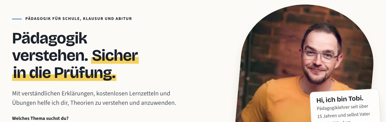 Startseite von smartwärts.de: Pädagogik verstehen. Sicher in die Prüfung.